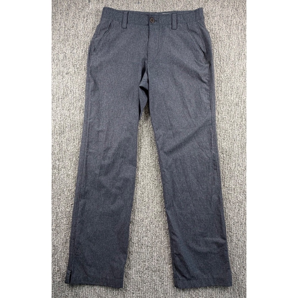 Under Armour Golf Pants Mens 32x32(31x31) Gray Heathered Match Play Straight Leg
